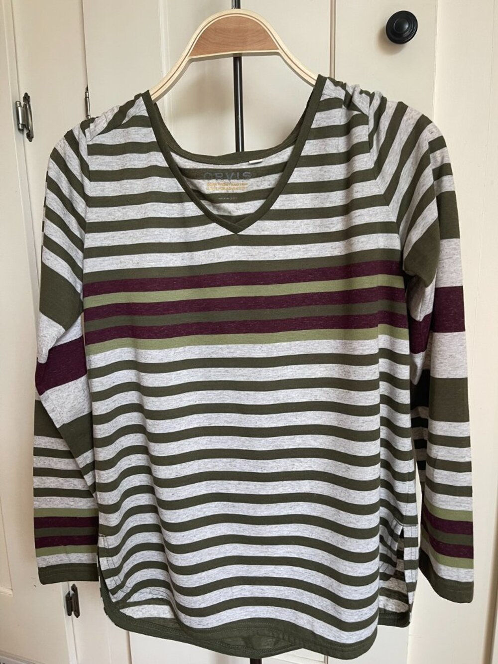 Orvis v-neck long sleeve women's shirt